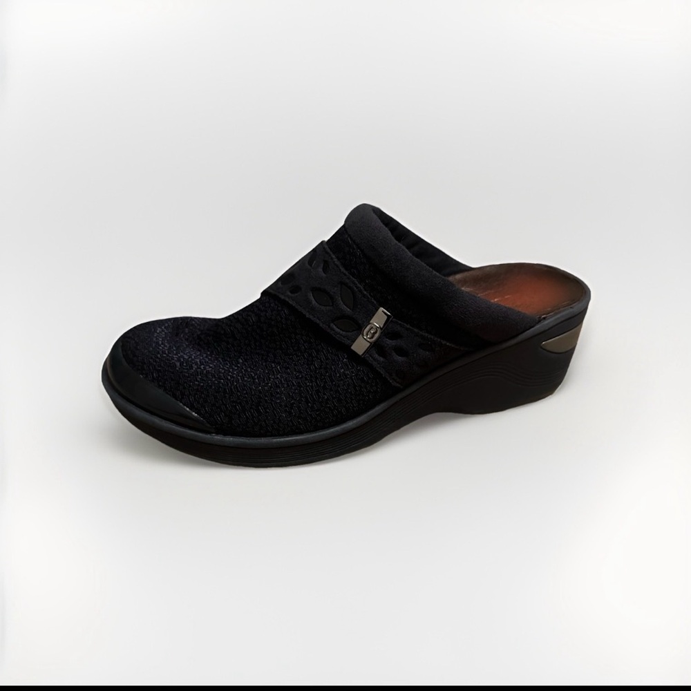 Bzees Women's Dolce Mule Clogs Size 8 Navy Blue Slip On Comfort Shoes Comfort